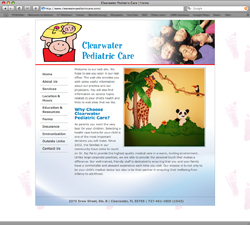 Clearwater Pediatric Care - an Astral Graphics website